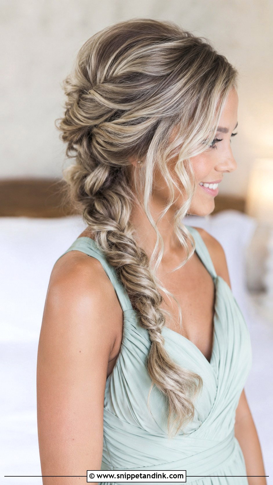 Loose Braid Bridesmaid Hairstyle - Snippet and Ink - 25 Bridesmaid Hairstyle Ideas