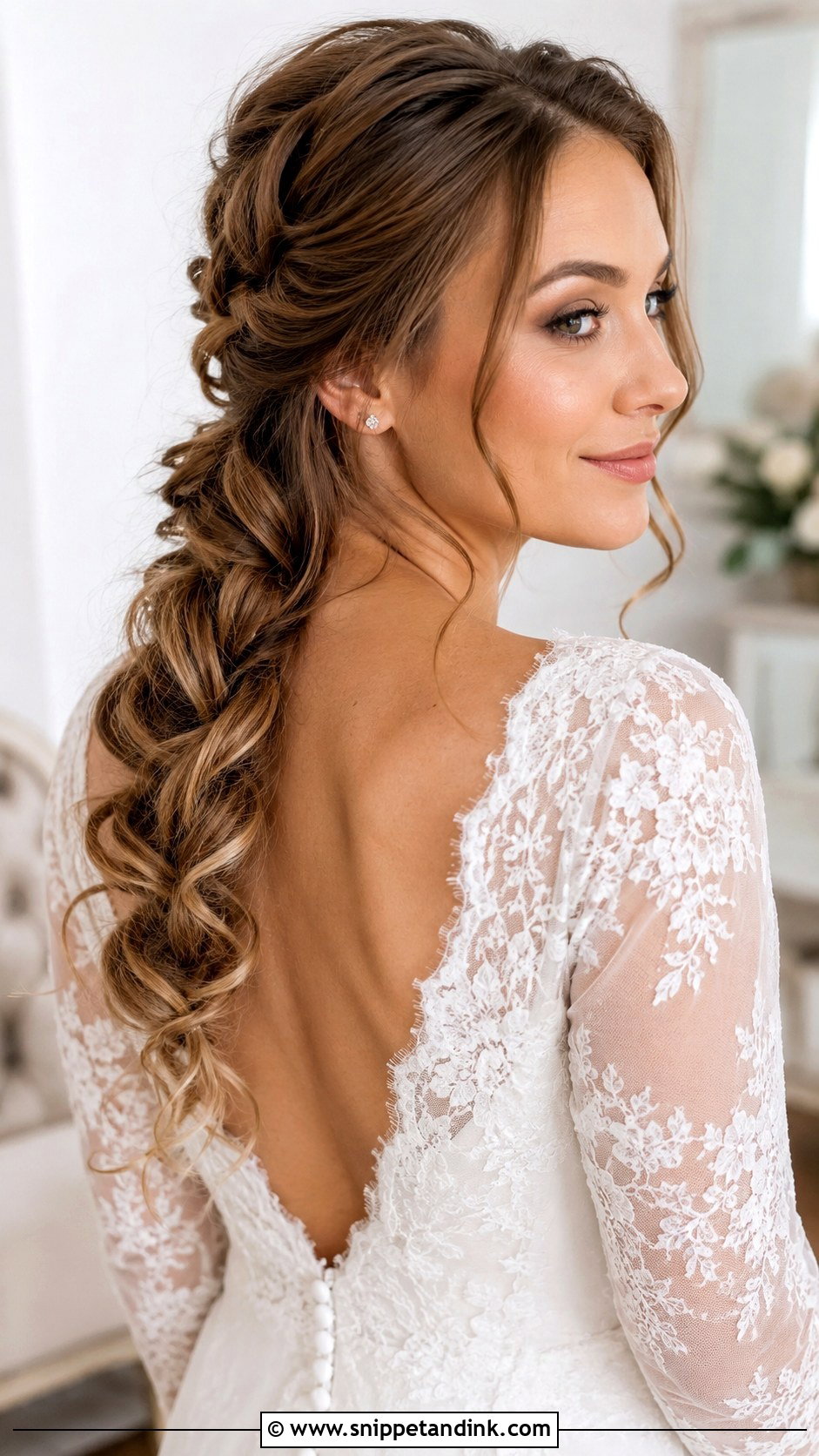 Loose Braid Wedding Hair With Curls - Snippet and Ink - 15 Wedding Hair with Braids and Curls