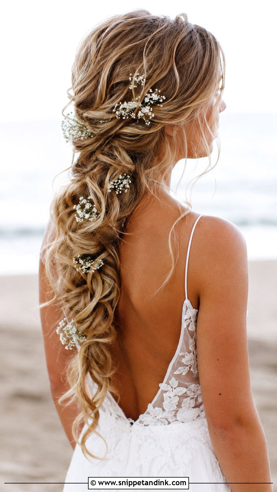 Loose Braid With Curls - Snippet and Ink - 20 Braided Bridal Hair Ideas