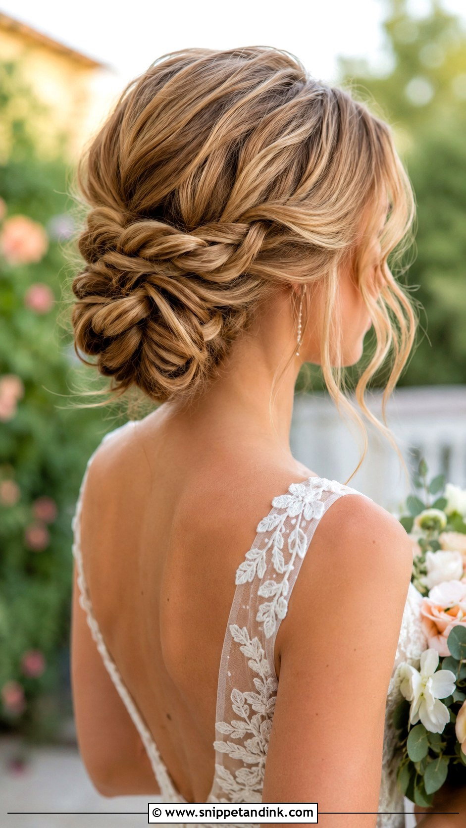Loose Braided Bun - Snippet and Ink - 30 Hair for Wedding Ideas