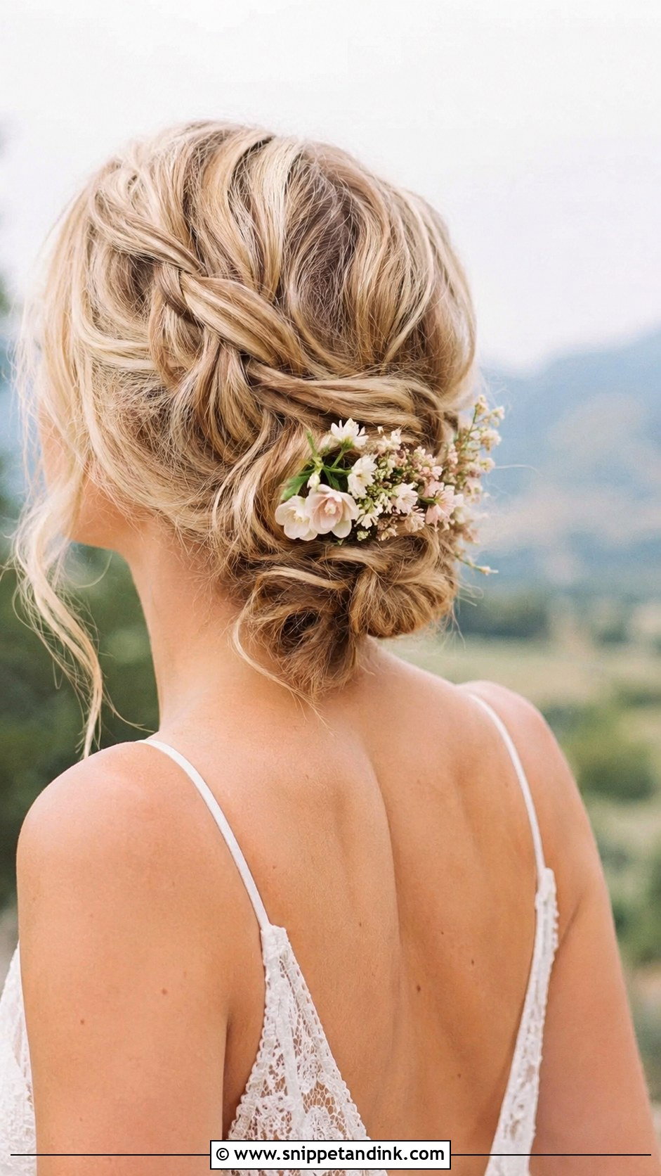 Loose Braided Bun - Snippet and Ink - 20 Easy Updos for Medium Hair for Wedding