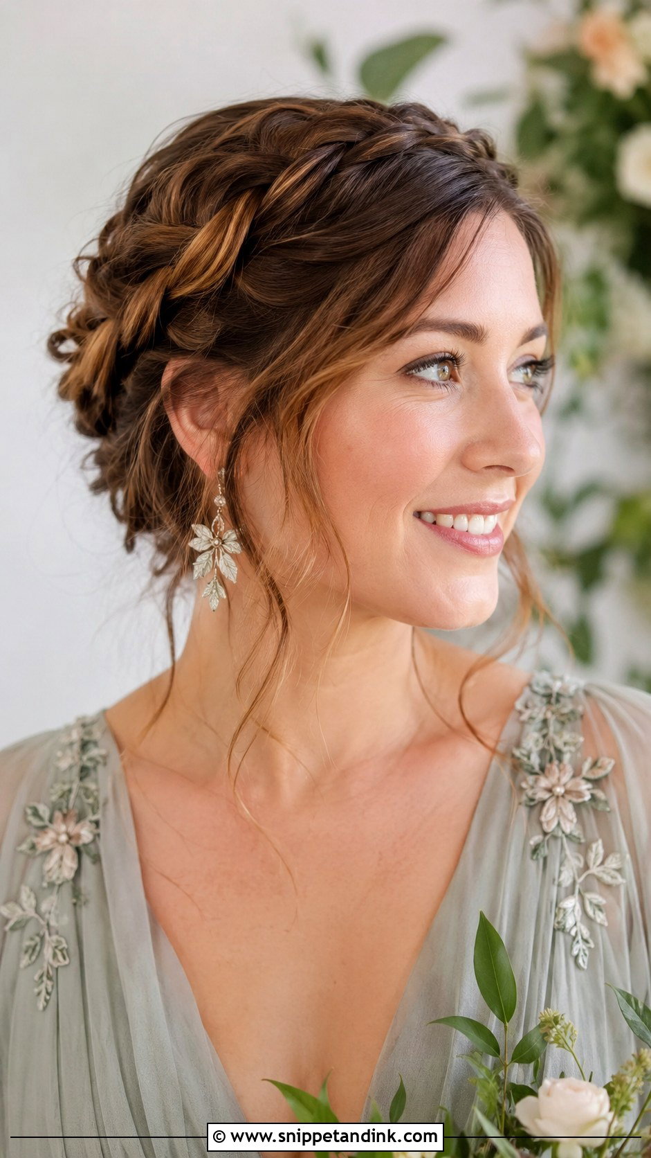 Loose Braided Crown - Snippet and Ink - 20 Hairstyles for Mother of the Groom