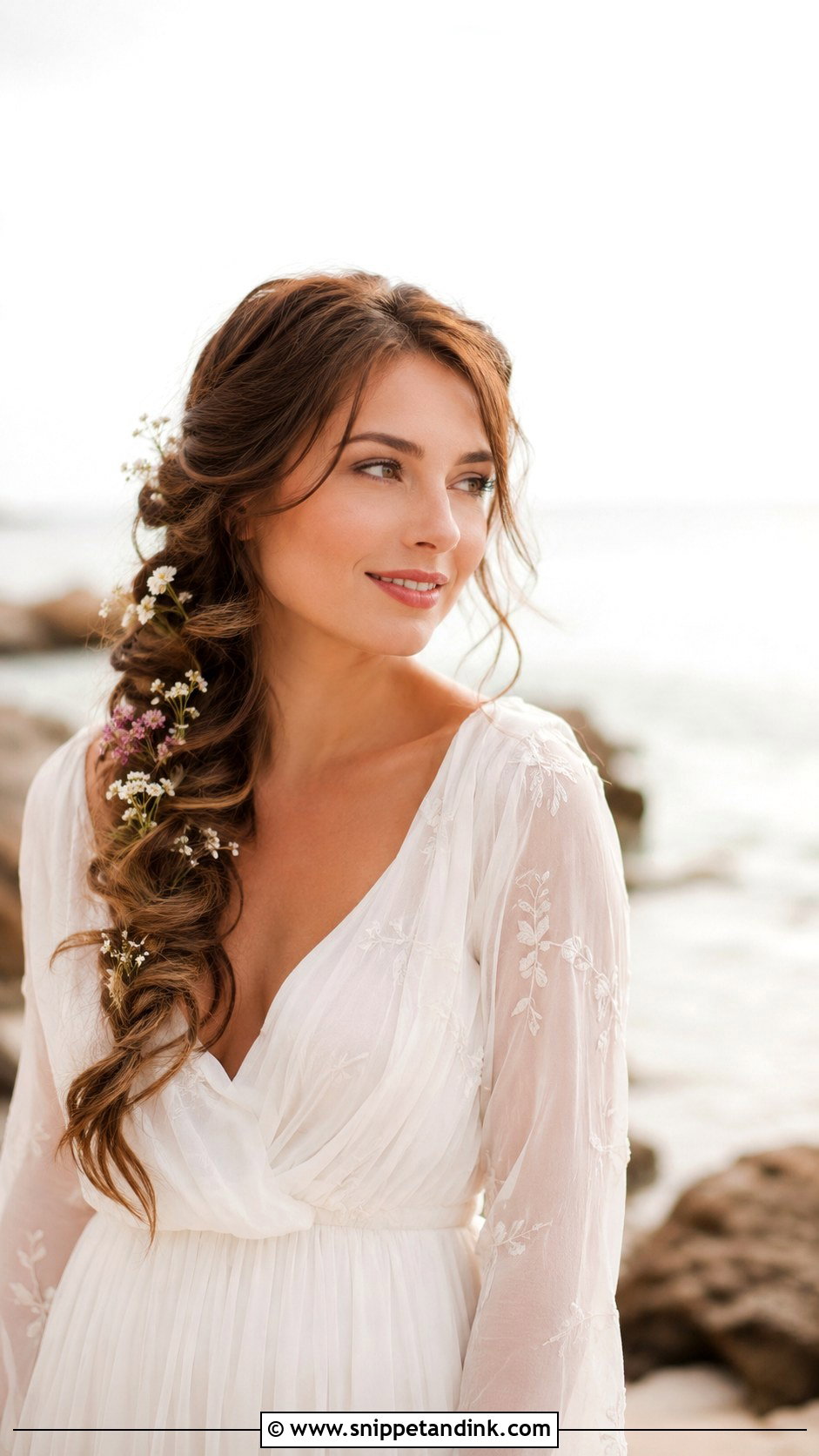 Loose Braided Hairstyle for Wedding - Snippet and Ink - 25 Braided Hairstyles for Wedding