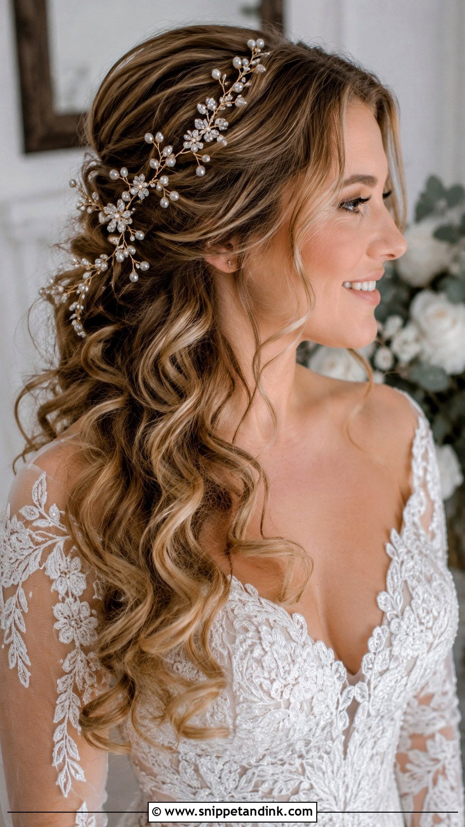 Loose Braided Half Up - Snippet and Ink - 25 Loose Wedding Hairstyles