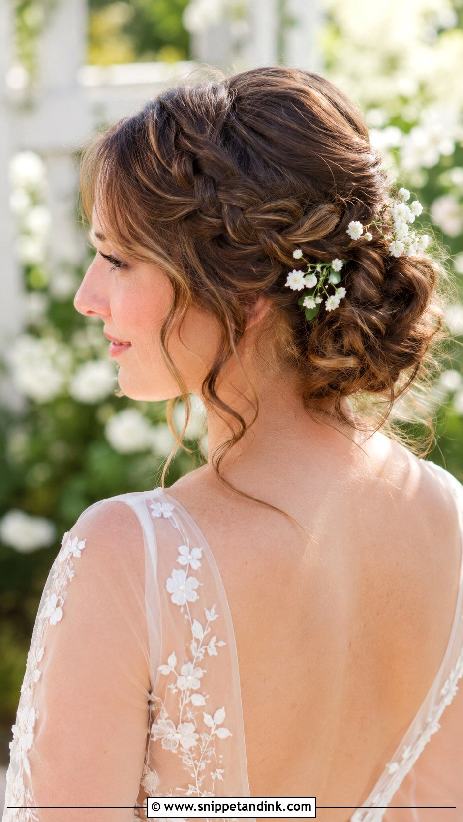 Loose Braided Updo - Snippet and Ink - 25 Natural Wedding Hairstyles