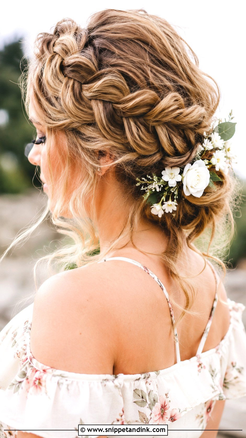 Loose Braided Updo - Snippet and Ink - 25 Simple Wedding Guest Hairstyles