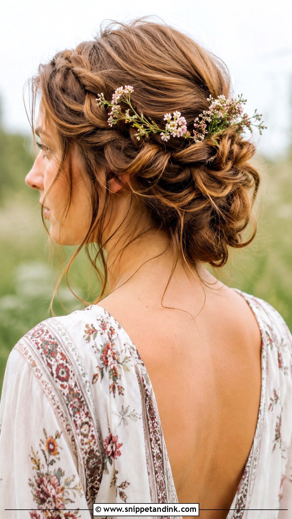 Loose Braided Updo - Snippet and Ink - 30 Wedding Guest Updo Hairstyles