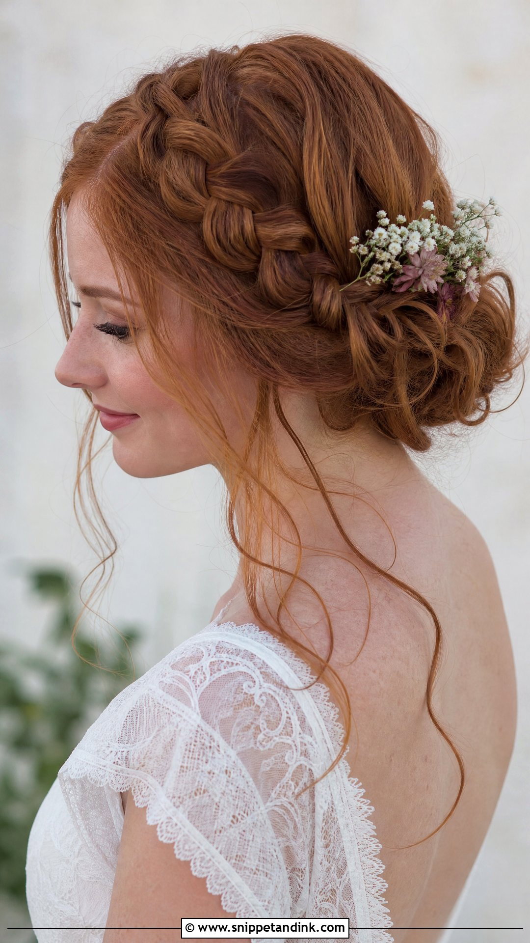 Loose Braided Updo Wedding Hairstyle - Snippet and Ink - 30 Easy Wedding Hairstyles Do It Yourself