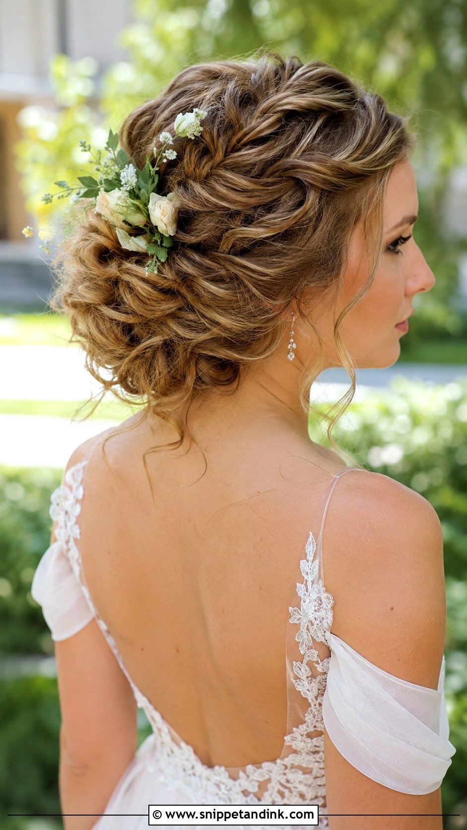 Loose Braided Updo for Wedding - Snippet and Ink - 20 Long Hairstyle for Wedding Ideas
