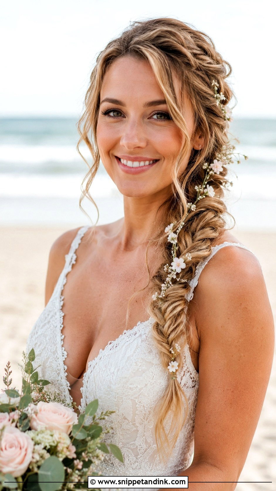 Loose Braided Wedding Hairstyle - Snippet and Ink - 25 Braided Wedding Hairstyles