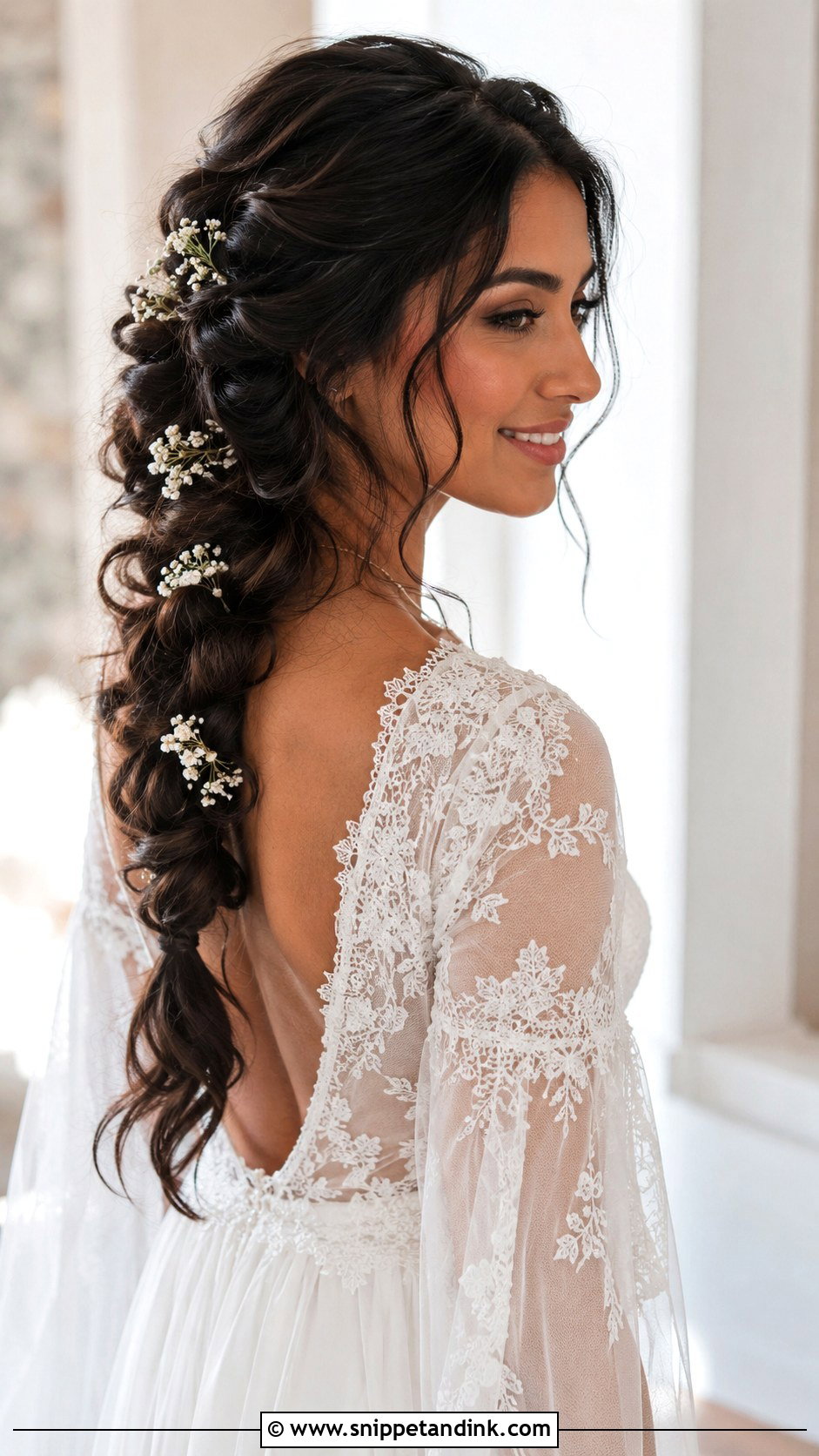 Loose Braided Wedding Hairstyle - Snippet and Ink - 15 Lose Wedding Hairstyles