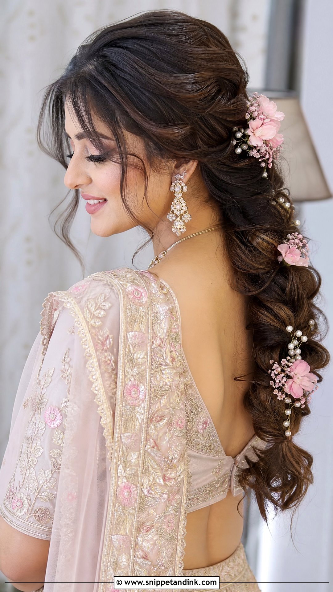 Loose Bridal Braid - Snippet and Ink - 15 Braid Hairstyle Indian Wedding Ideas