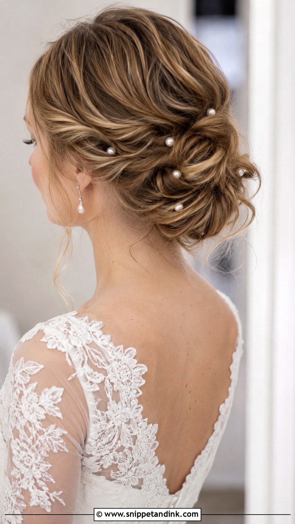 Loose Bridal Chignon - Snippet and Ink - 15 Long Face Bridal Hairstyles