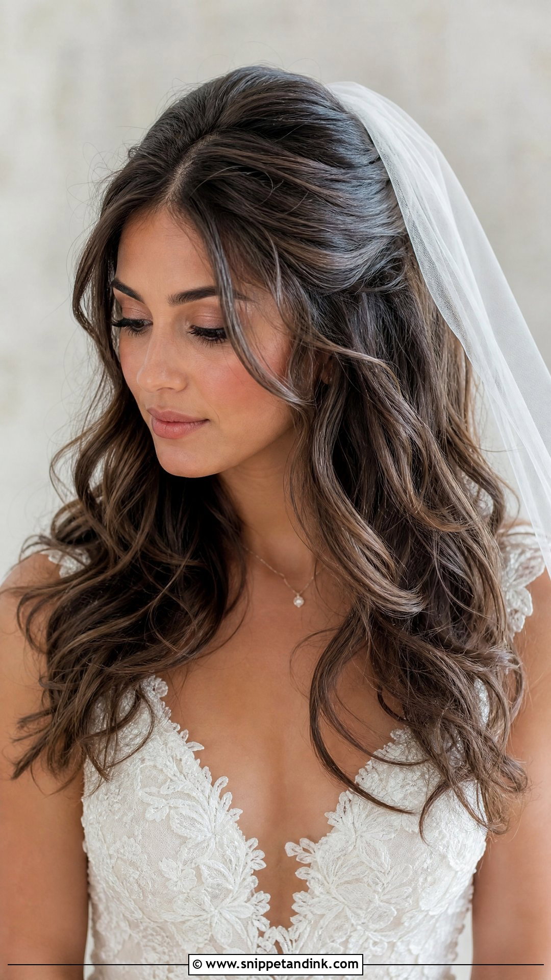 Loose Bridal Curls With Veil - Snippet and Ink - 15 Bridal Curls Hairstyles
