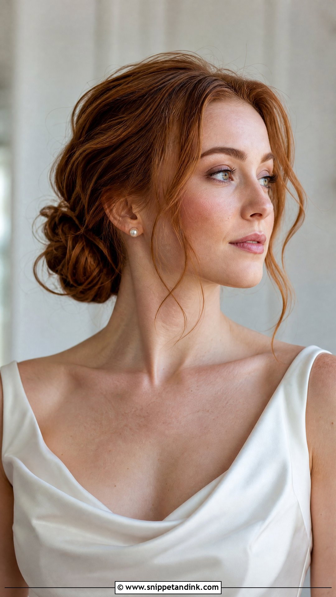Loose Bridal Low Bun - Snippet and Ink - 15 Bridal Loose Hairstyles