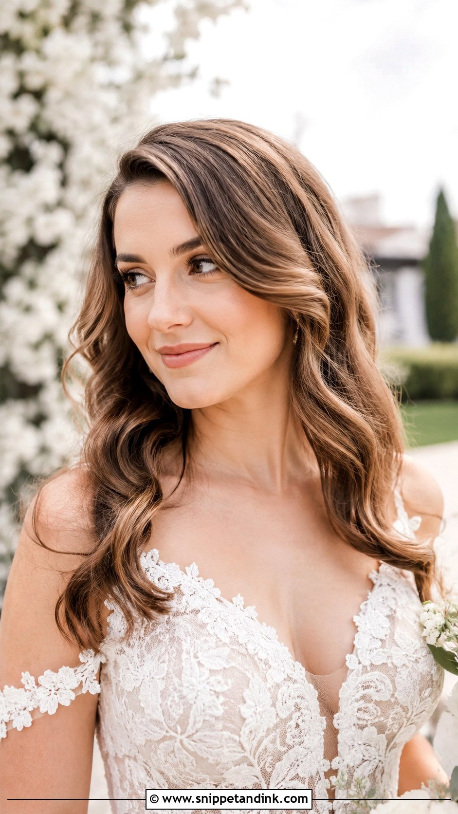 Loose Bridal Waves Down - Snippet and Ink - 25 Bridal Hairstyles Down