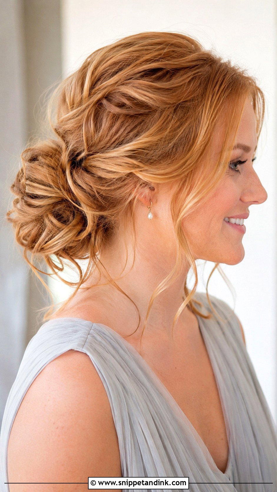 Loose Bridesmaid Updo - Snippet and Ink - 20 Bridesmaid Updos for Long Hair