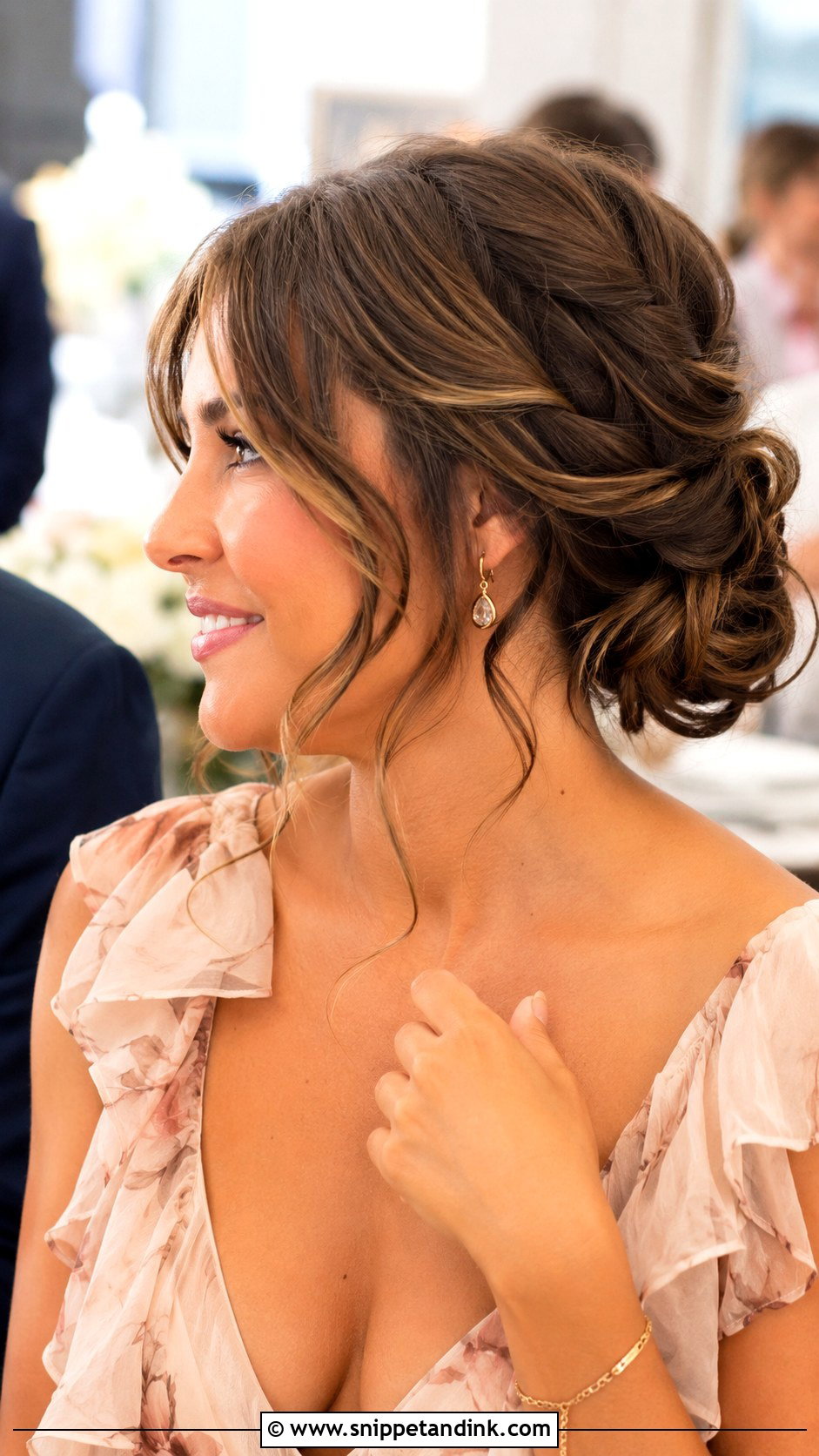 Loose Bun Wedding Guest Hair - Snippet and Ink - 15 Hairstyles for Friends Wedding