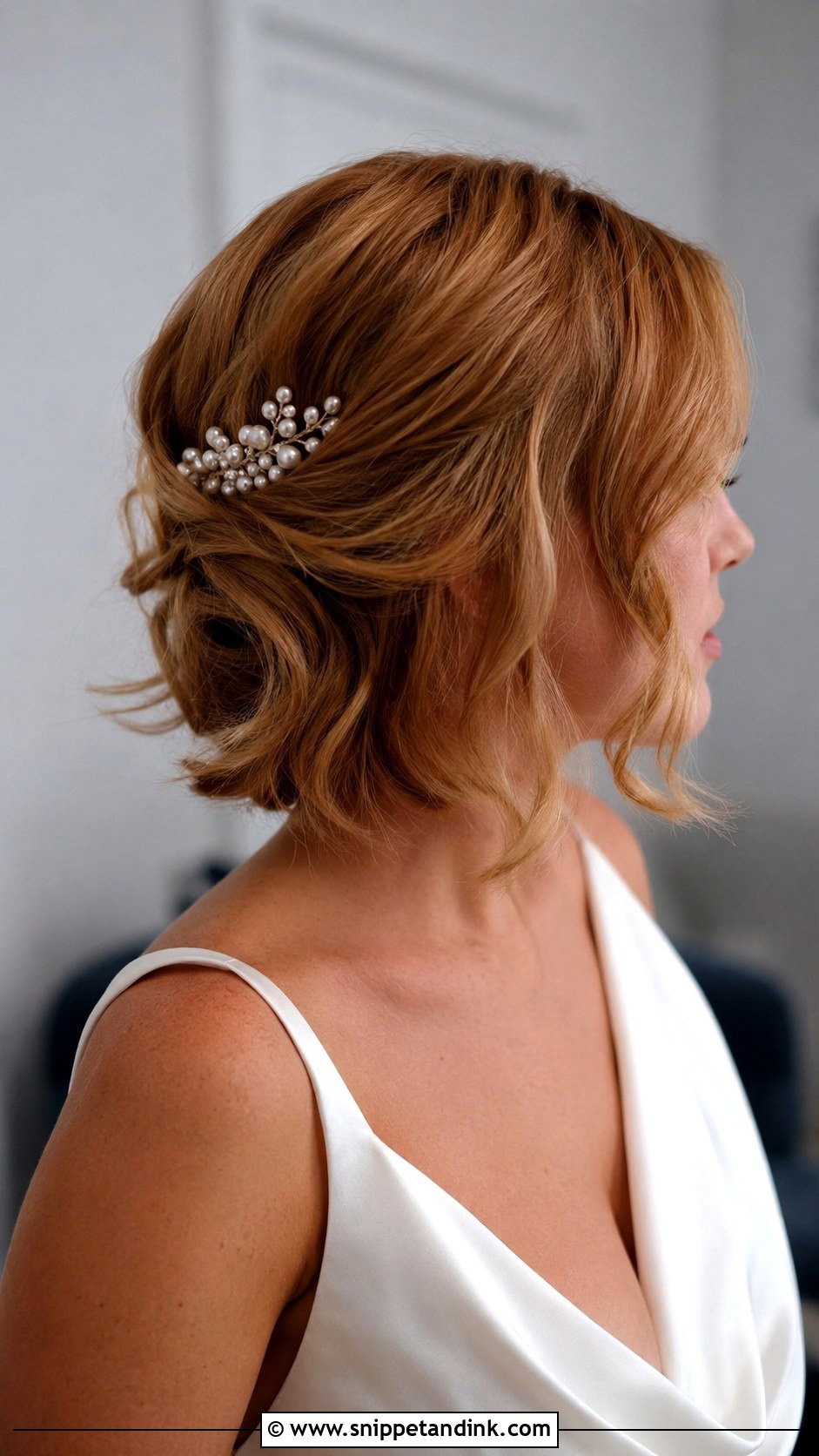 Loose Bun Wedding Hair For Short Hair - Snippet and Ink - 20 Loose Bun Hairstyles Wedding