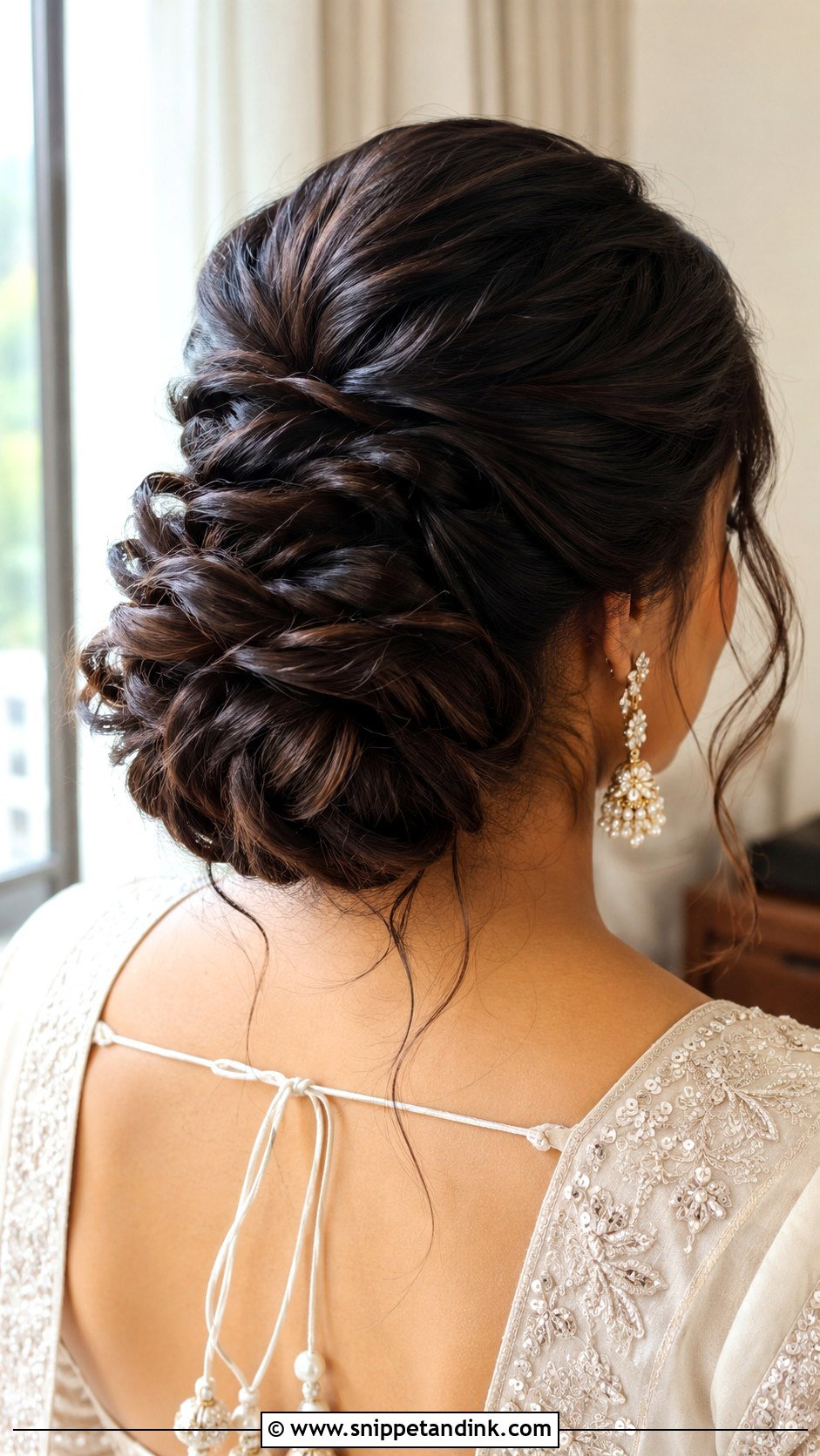 Loose Bun Wedding Hair For Thick Hair - Snippet and Ink - 20 Loose Bun Hairstyles Wedding