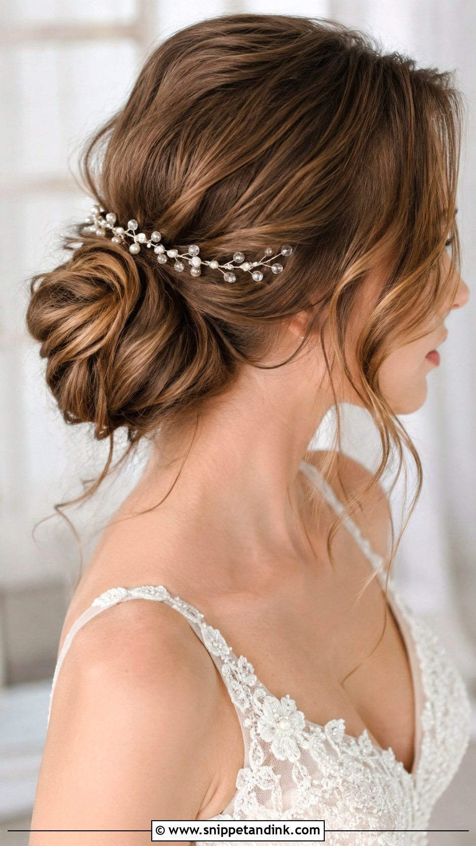 Loose Bun With Hair Vine - Snippet and Ink - 20 Hair Vine Hairstyles