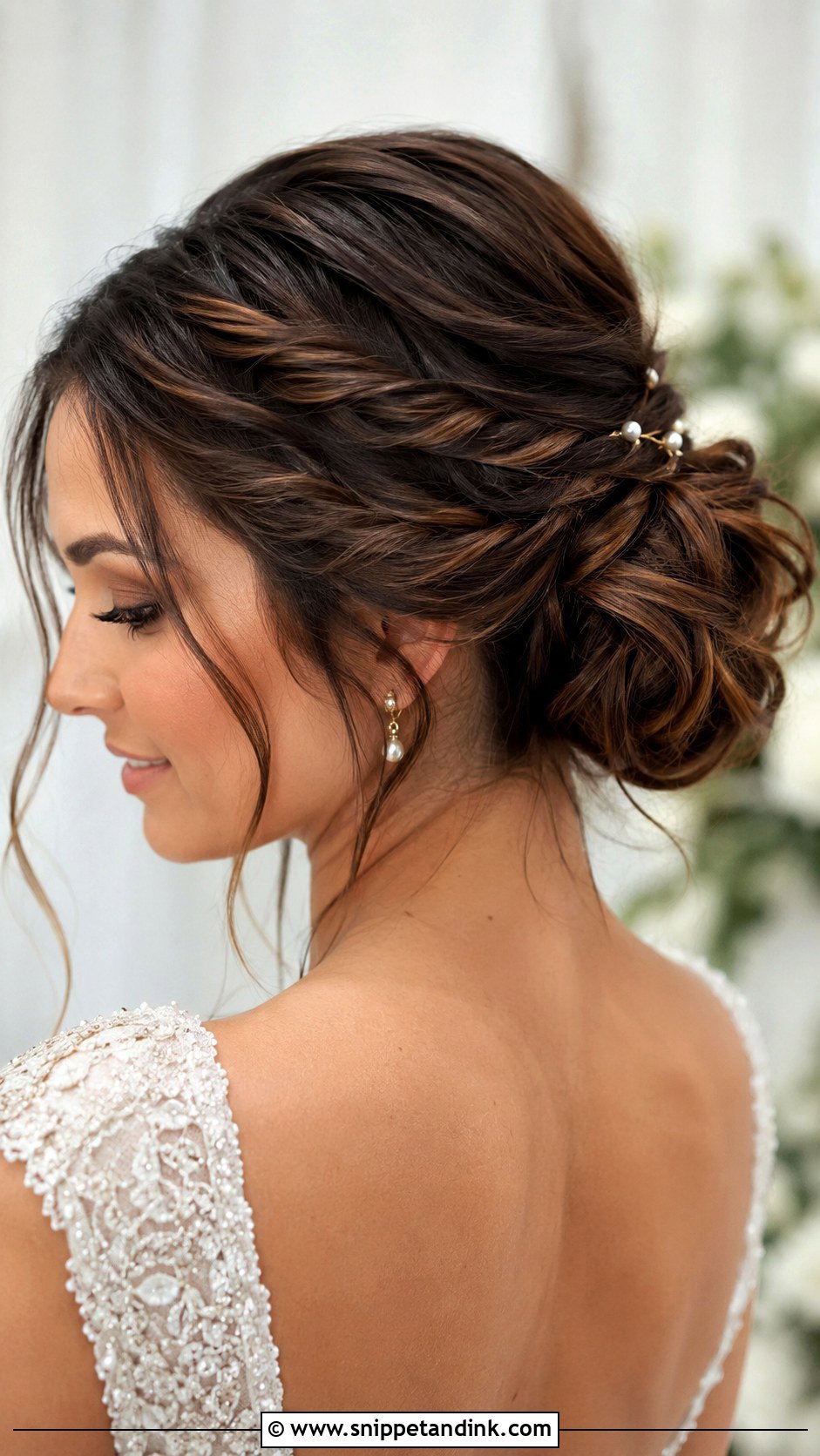 Loose Bun With Twisted Sides - Snippet and Ink - 30 Hairstyles for Marriage