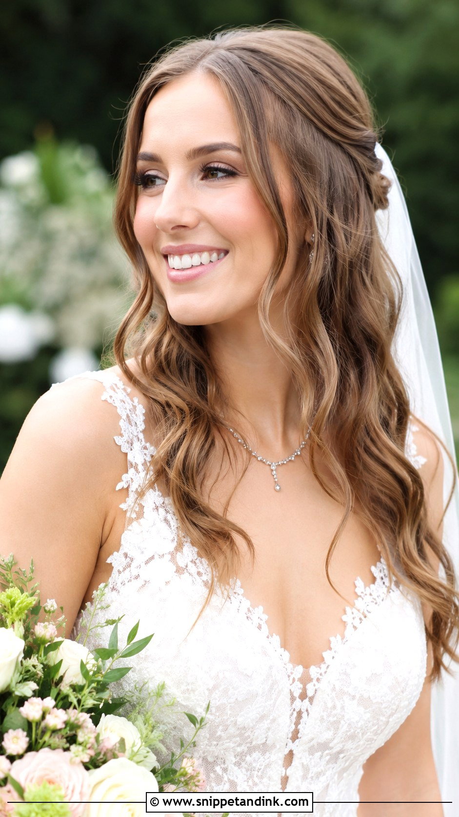 Loose Cascading Waves for Brides - Snippet and Ink - 25 Ethereal Wedding Hair Ideas