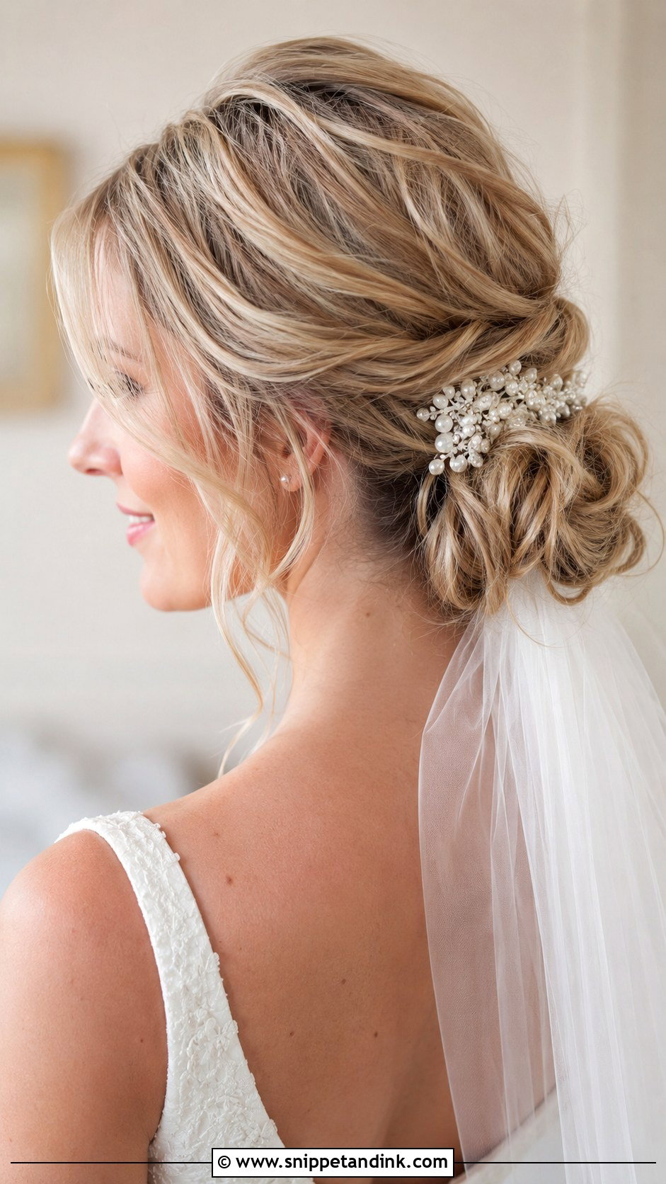 Loose Chignon For Fine Hair - Snippet and Ink - 20 Bridal Hair Fine Hair Ideas