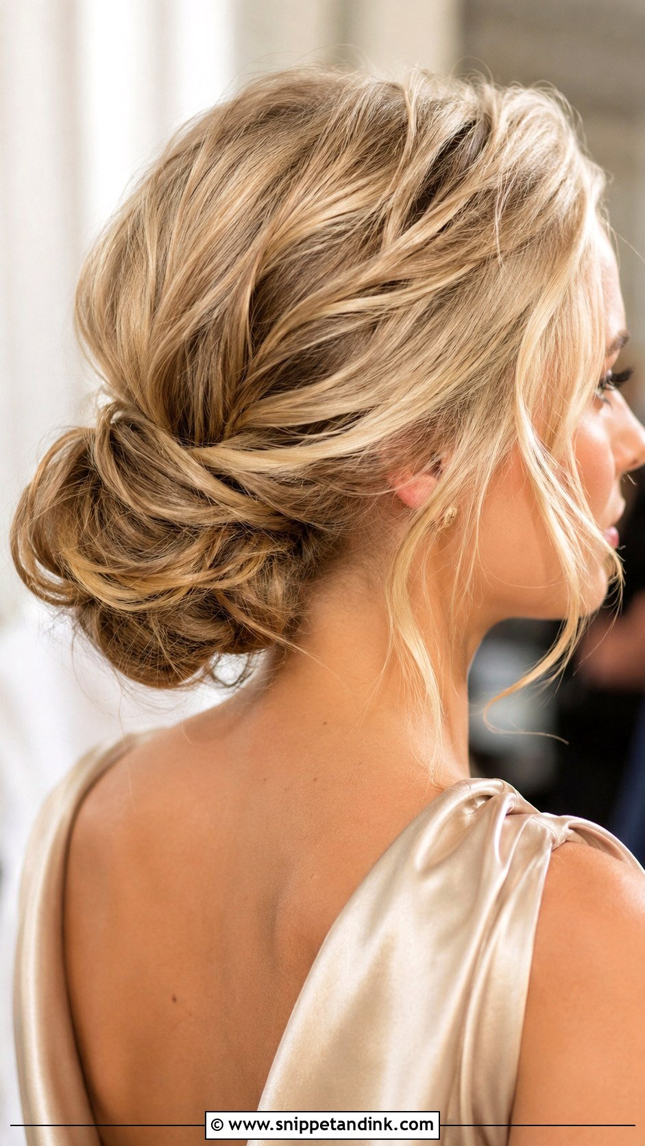 Loose Chignon Wedding Guest Hairstyle - Snippet and Ink - 15 Hairstyle for Wedding Guests Ideas