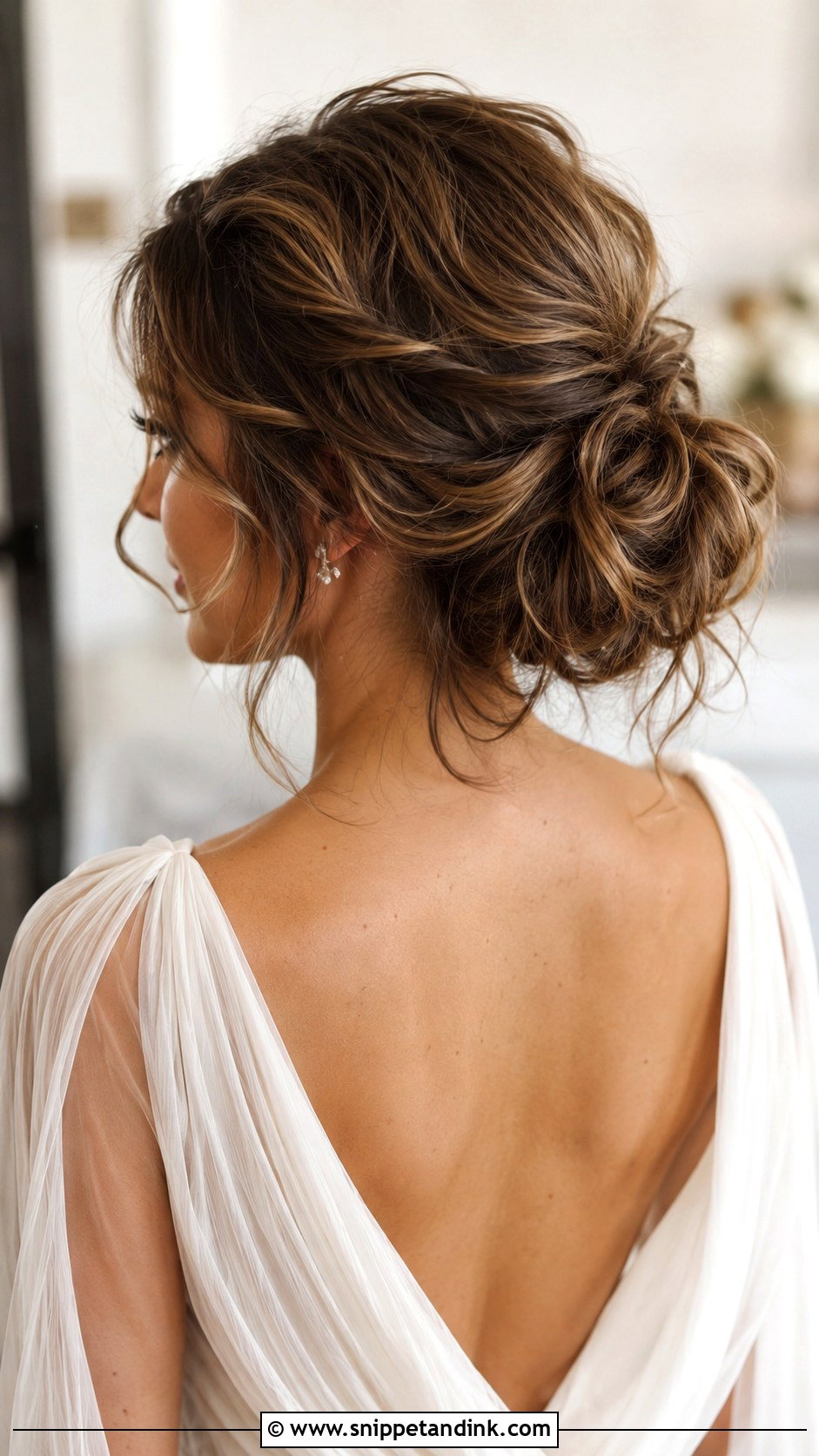 Loose Chignon Wedding Hair - Snippet and Ink - 20 Chignon Hair Wedding Ideas
