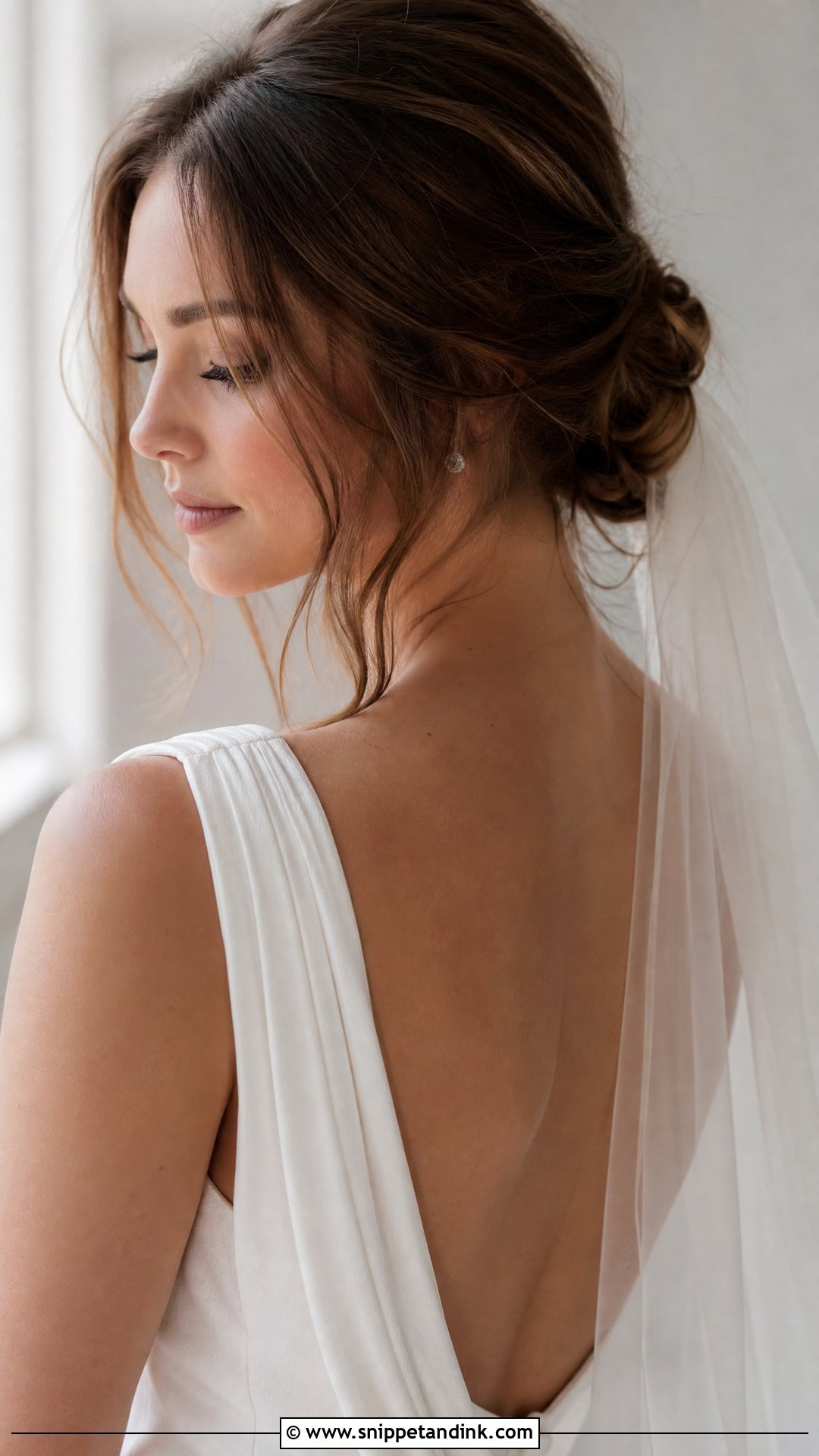 Loose Chignon With Face Framing Pieces - Snippet and Ink - 20 Western Wedding Hair Ideas