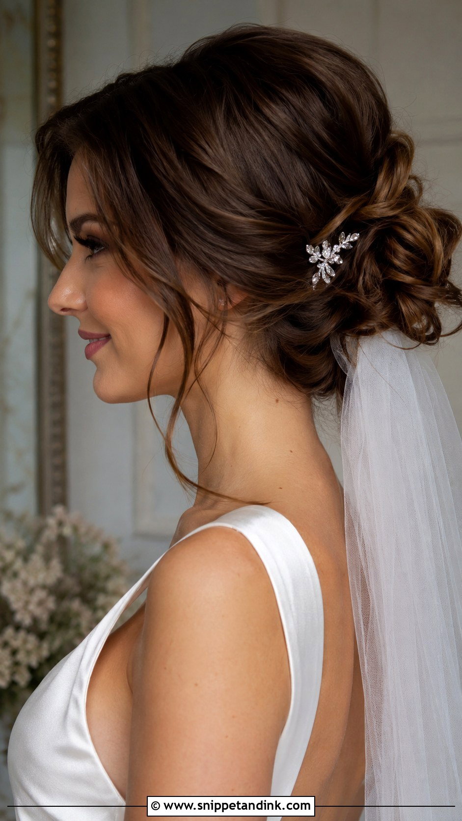 Loose Chignon - Snippet and Ink - 25 Loose Wedding Hairstyles