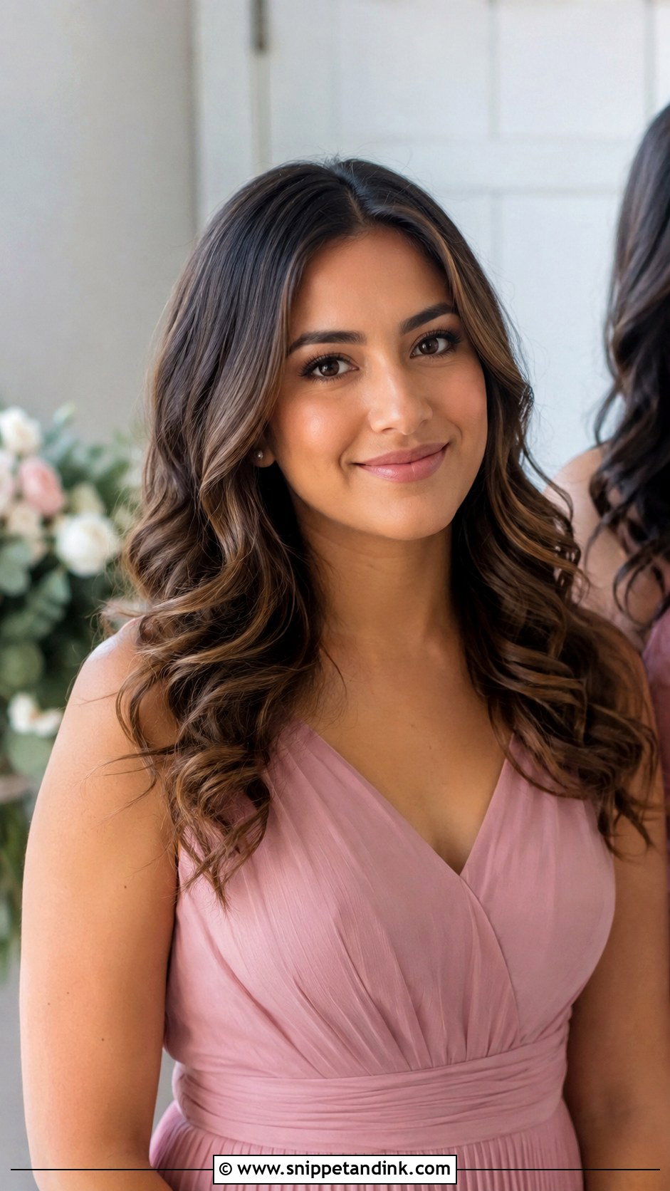 Loose Curl Bridesmaid Hair Down - Snippet and Ink - 20 Simple Bridesmaid Hair Down Ideas