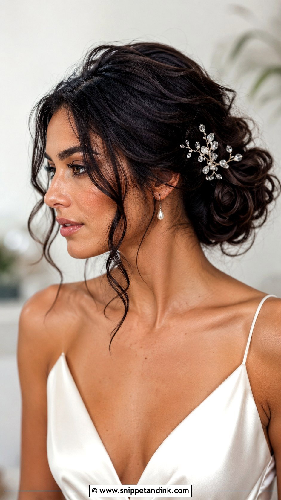 Loose Curls Bridal Hair Updo - Snippet and Ink - 15 Loose Curls Bridal Hair