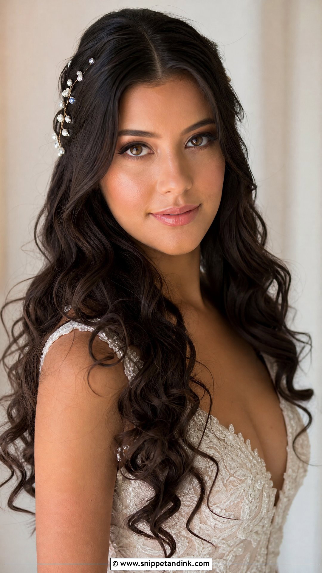 Loose Curls Bridal Hair - Snippet and Ink - 15 Bridal Hairdos for Long Hair