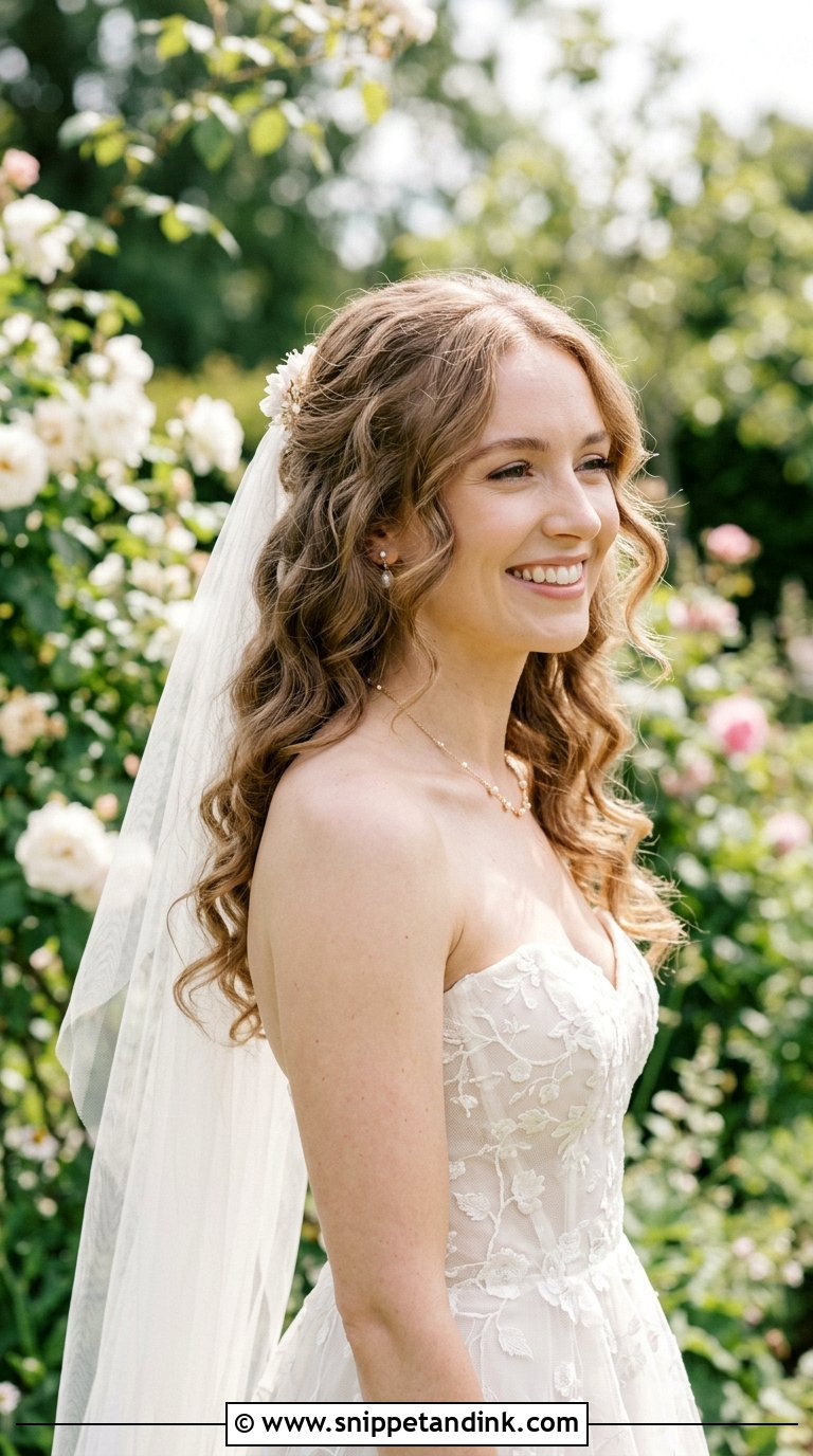 Loose Curls Down for Wedding - Snippet and Ink - 20 Bridal Hair Curls