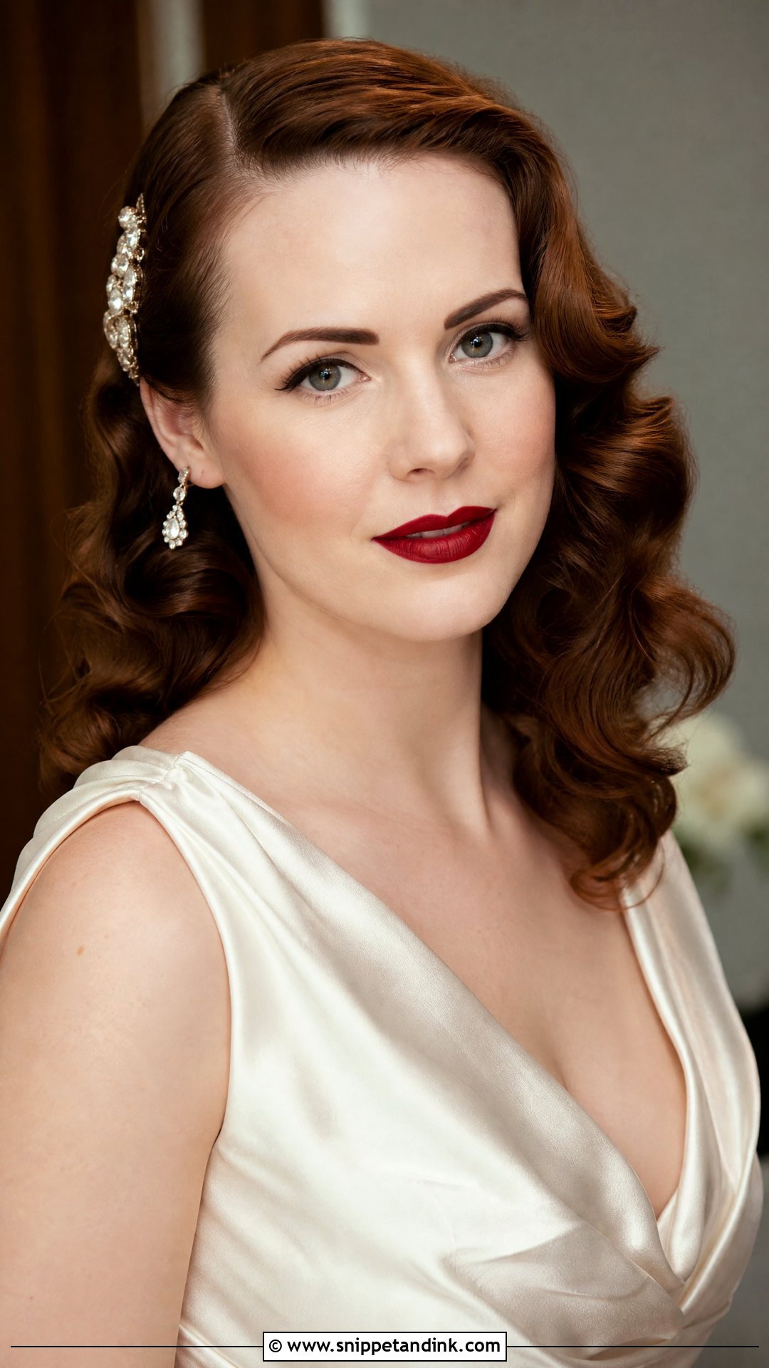 Loose Curls Vintage Wedding Hair - Snippet and Ink - 20 Loose Curls Wedding Hair