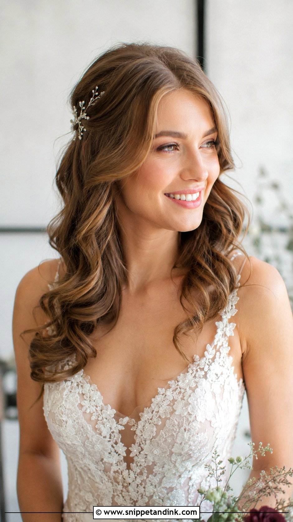 Loose Curls Wedding Hair Down - Snippet and Ink - 25 Wedding Hair Down with Curls