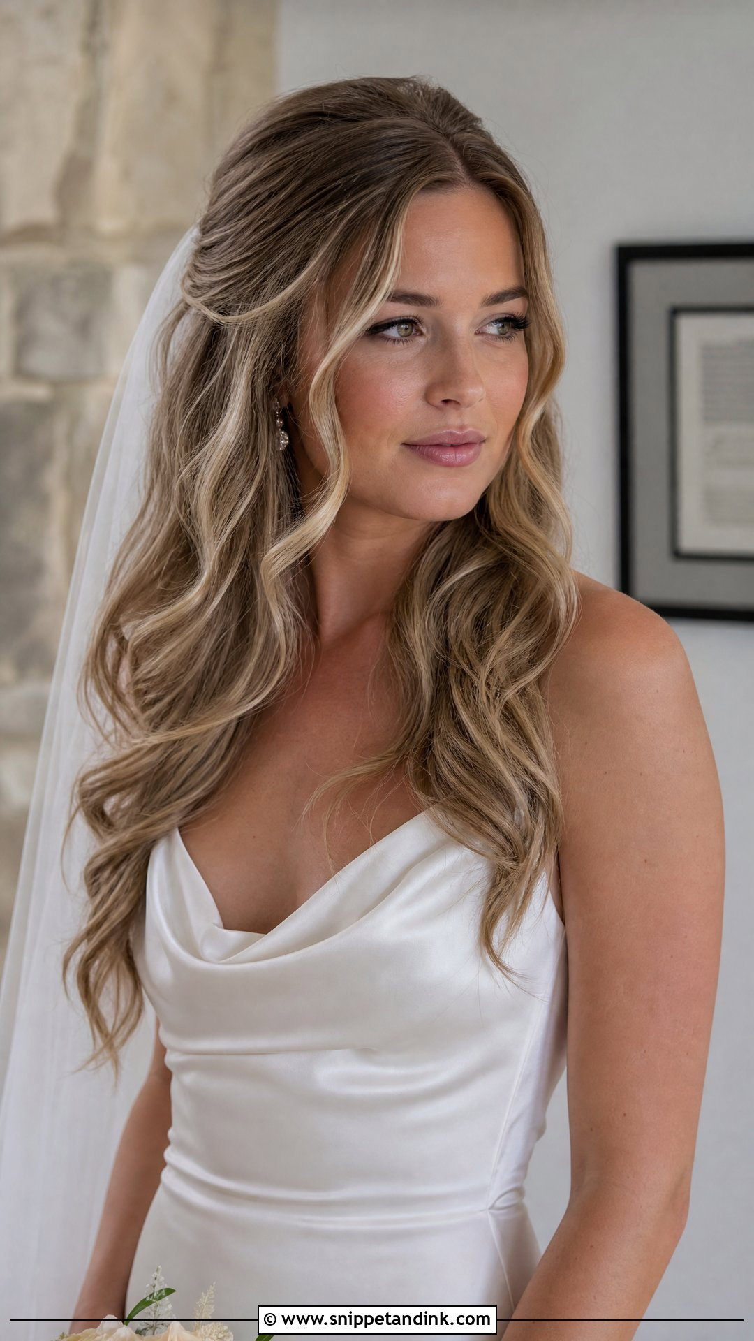 Loose Curls Wedding Hair - Snippet and Ink - 15 Curled Hair Wedding Styles