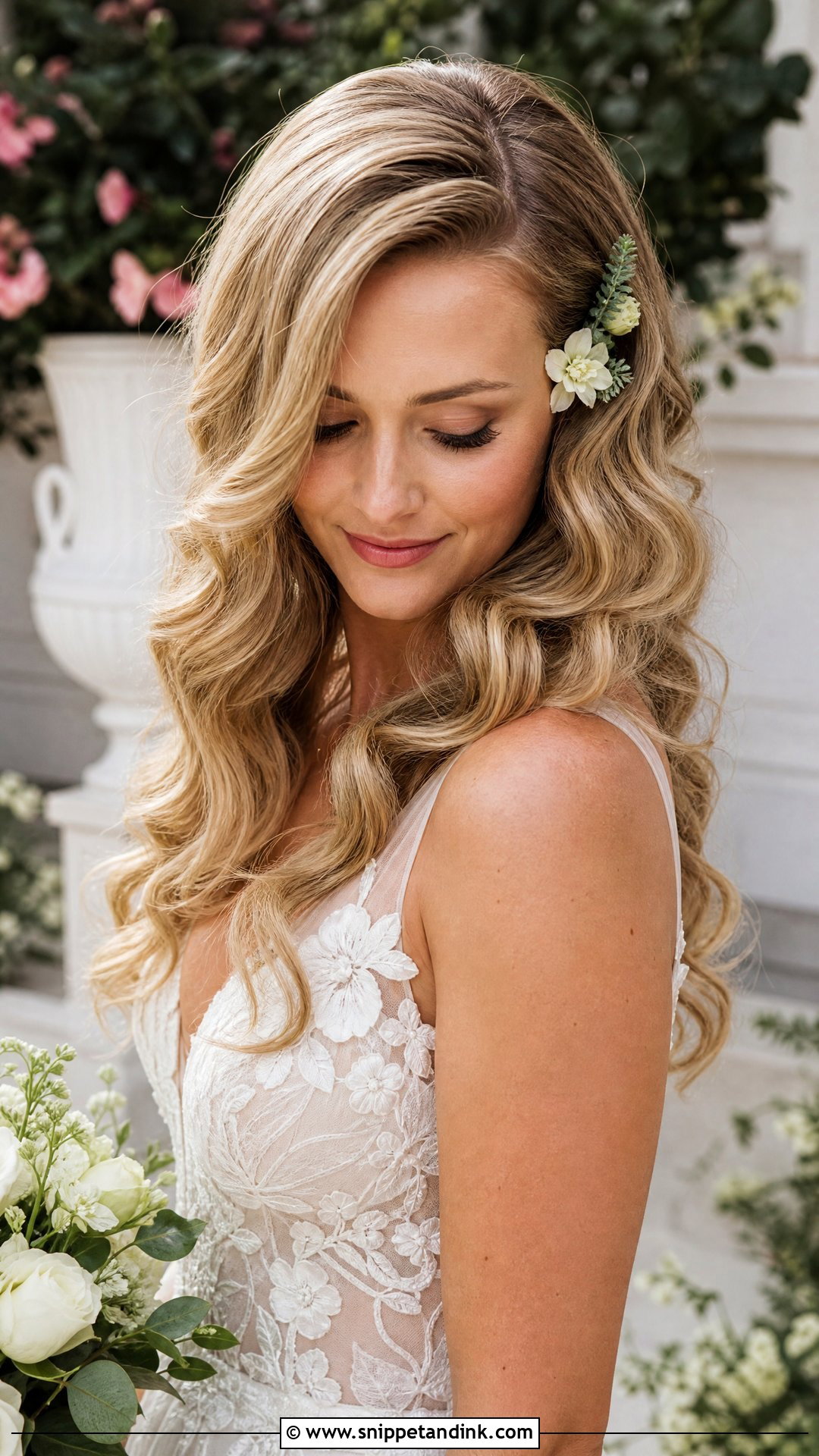 Loose Curls Wedding Hairstyle - Snippet and Ink - 20 Trendy Hairstyles for Wedding