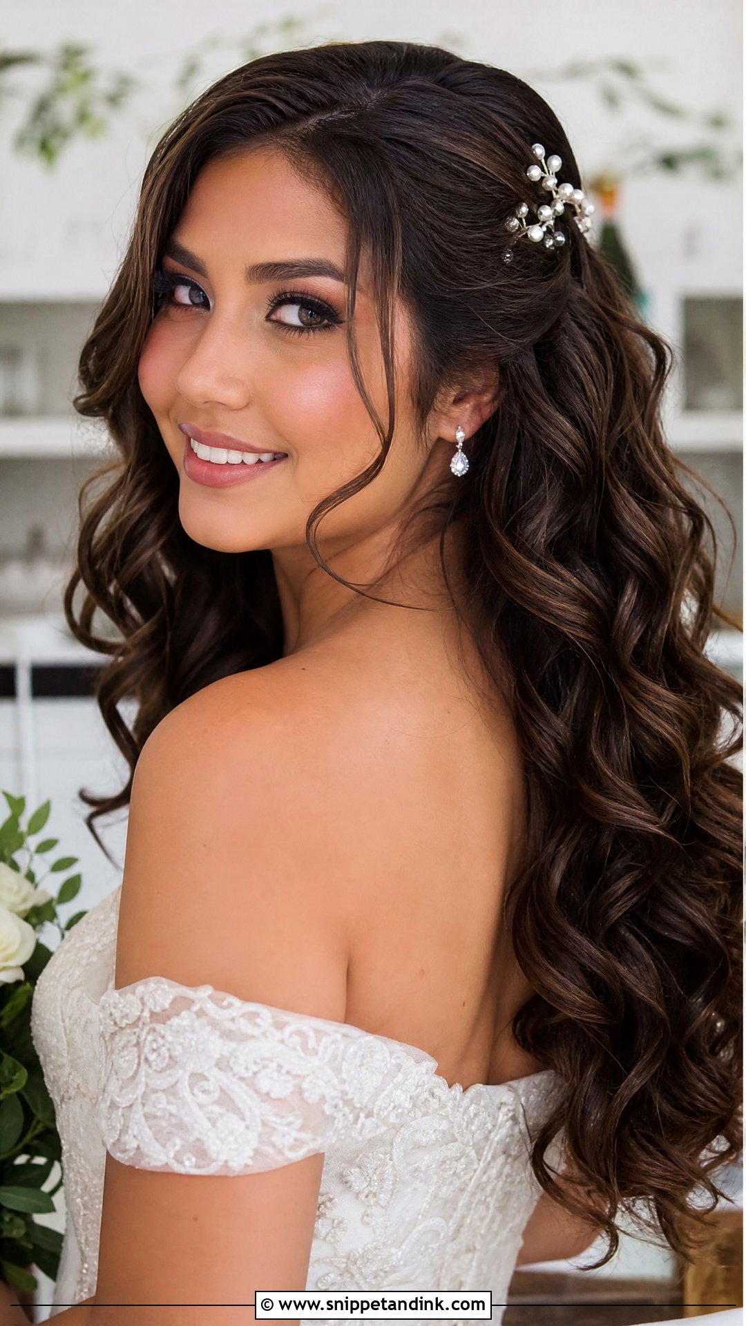 Loose Curls Wedding Hairstyle - Snippet and Ink - 20 Wedding Day Hairstyle Ideas