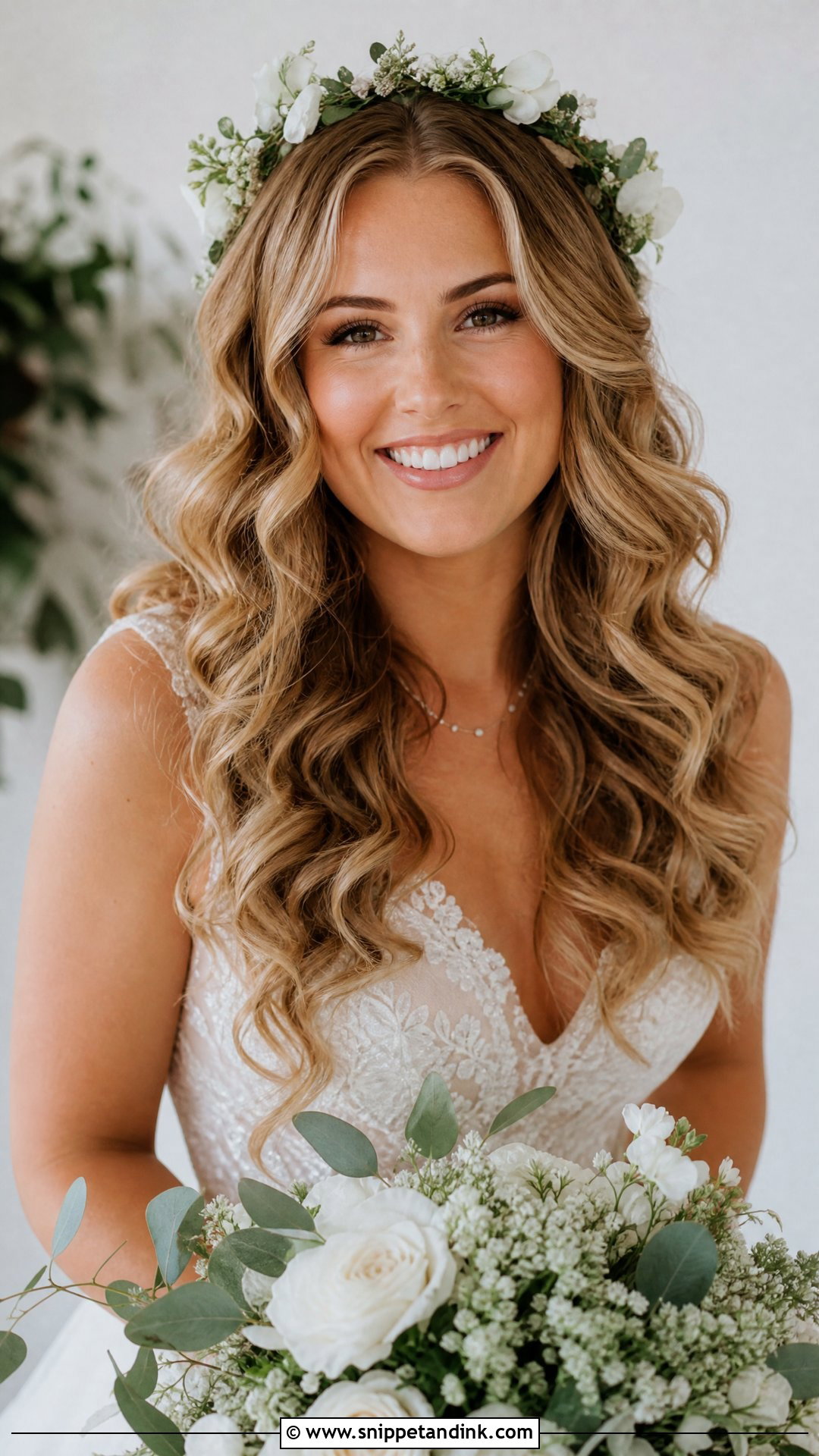 Loose Curls Wedding Hairstyle - Snippet and Ink - 20 Western Bride Hairstyles