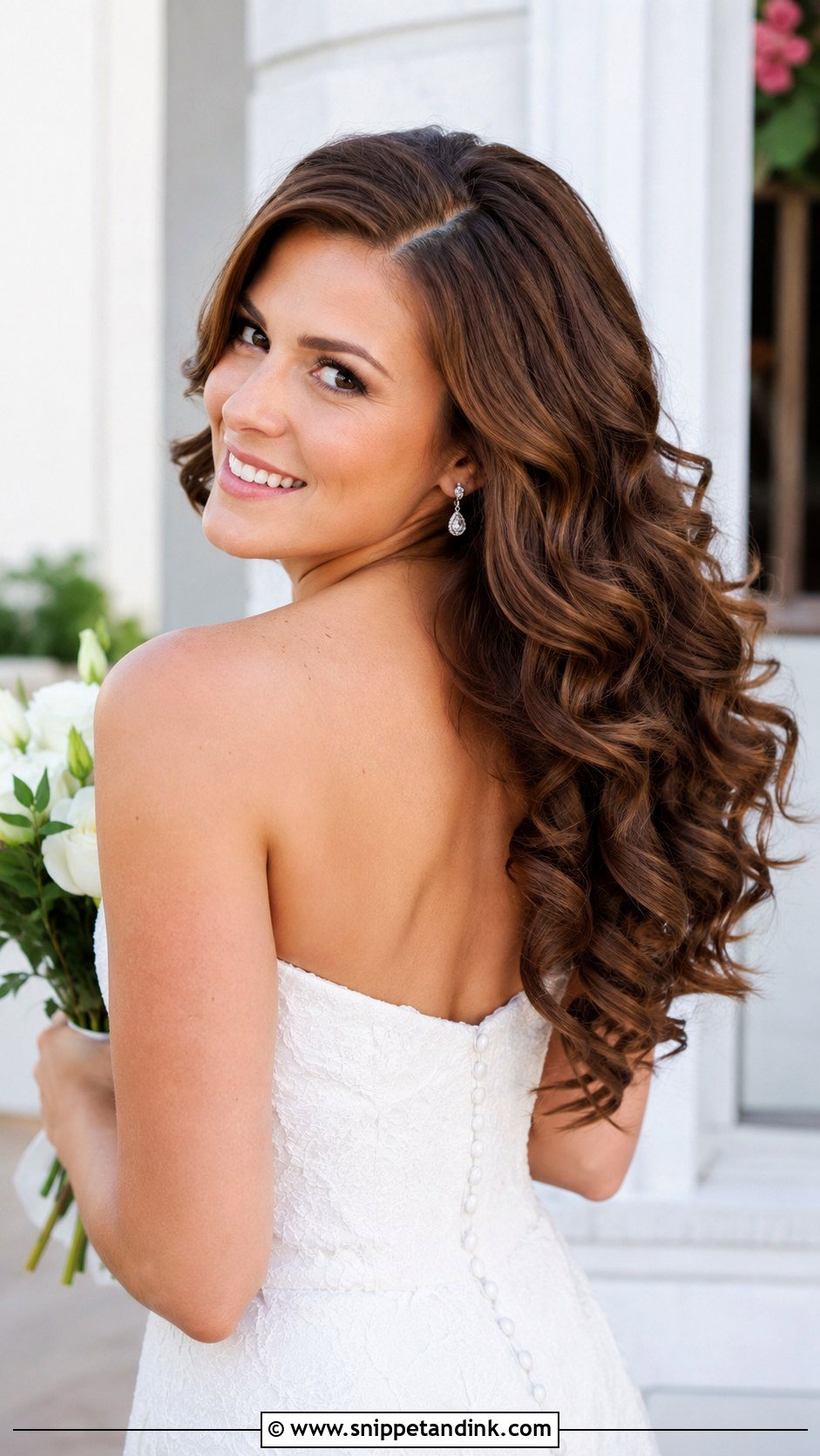 Loose Curls Wedding Hairstyle - Snippet and Ink - 25 Long Wedding Hairstyles