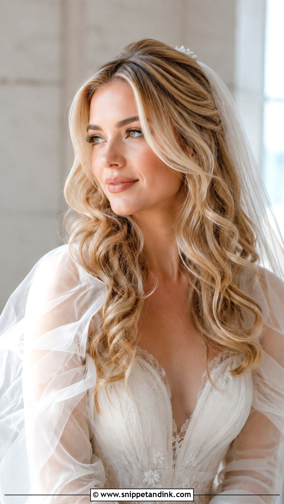 Loose Curls Wedding Hairstyle For Long Hair - Snippet and Ink - 15 Long Hairstyles for a Wedding