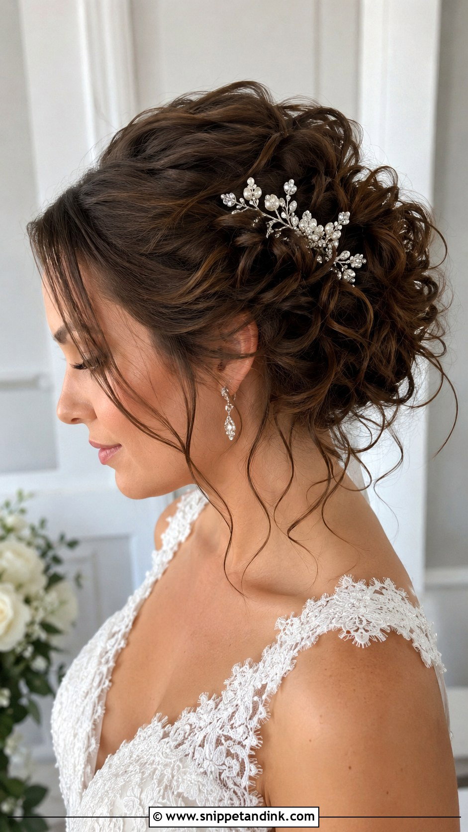 Loose Curls Wedding Updo - Snippet and Ink - 20 Loose Curls Wedding Hairstyles
