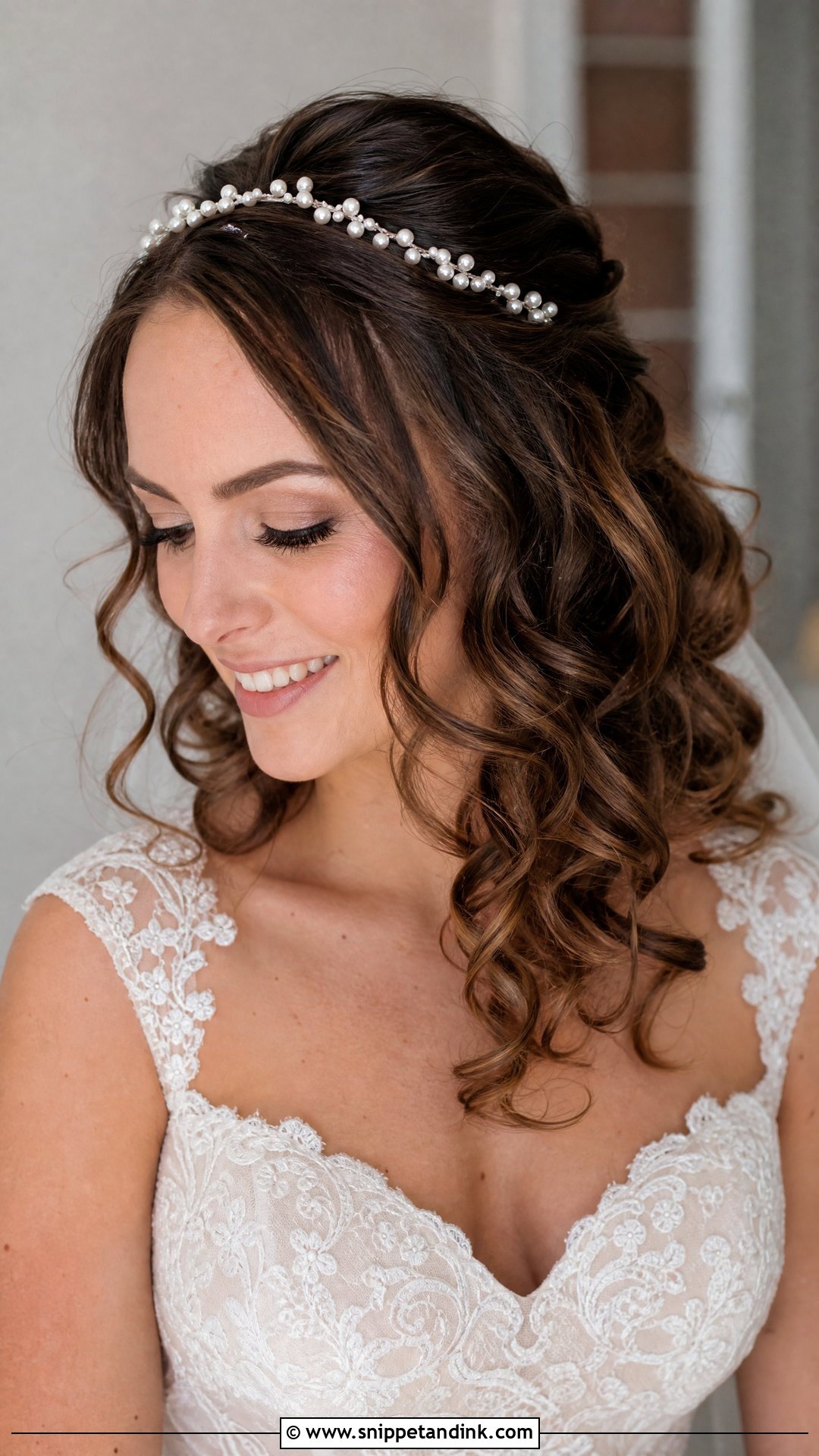 Loose Curls With Headband - Snippet and Ink - 20 Curl Hairstyles for Wedding