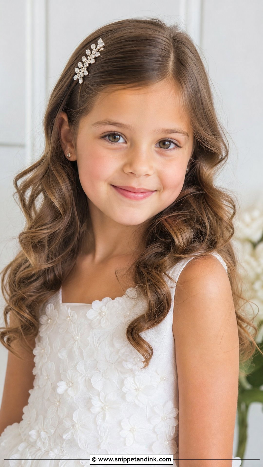 Loose Curls With Side Part - Snippet and Ink - 20 Wedding Hairstyles for Girls