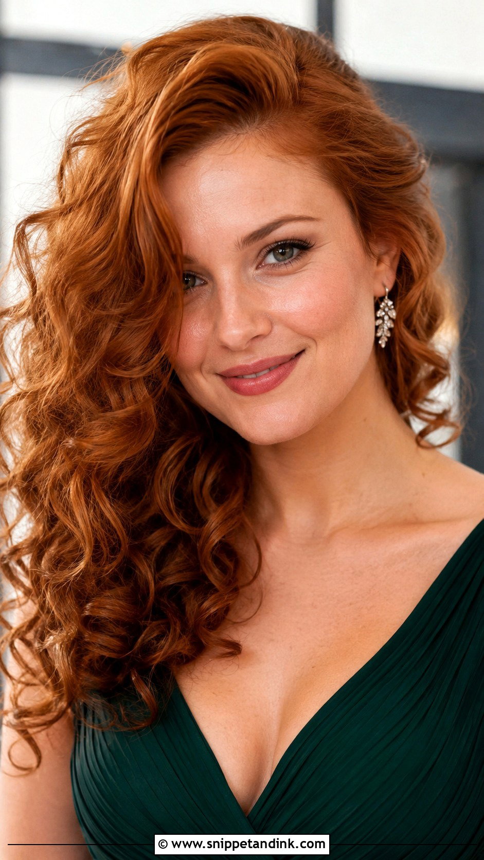 Loose Curls With Side Part - Snippet and Ink - 25 Hairstyle Ideas for Wedding Guest