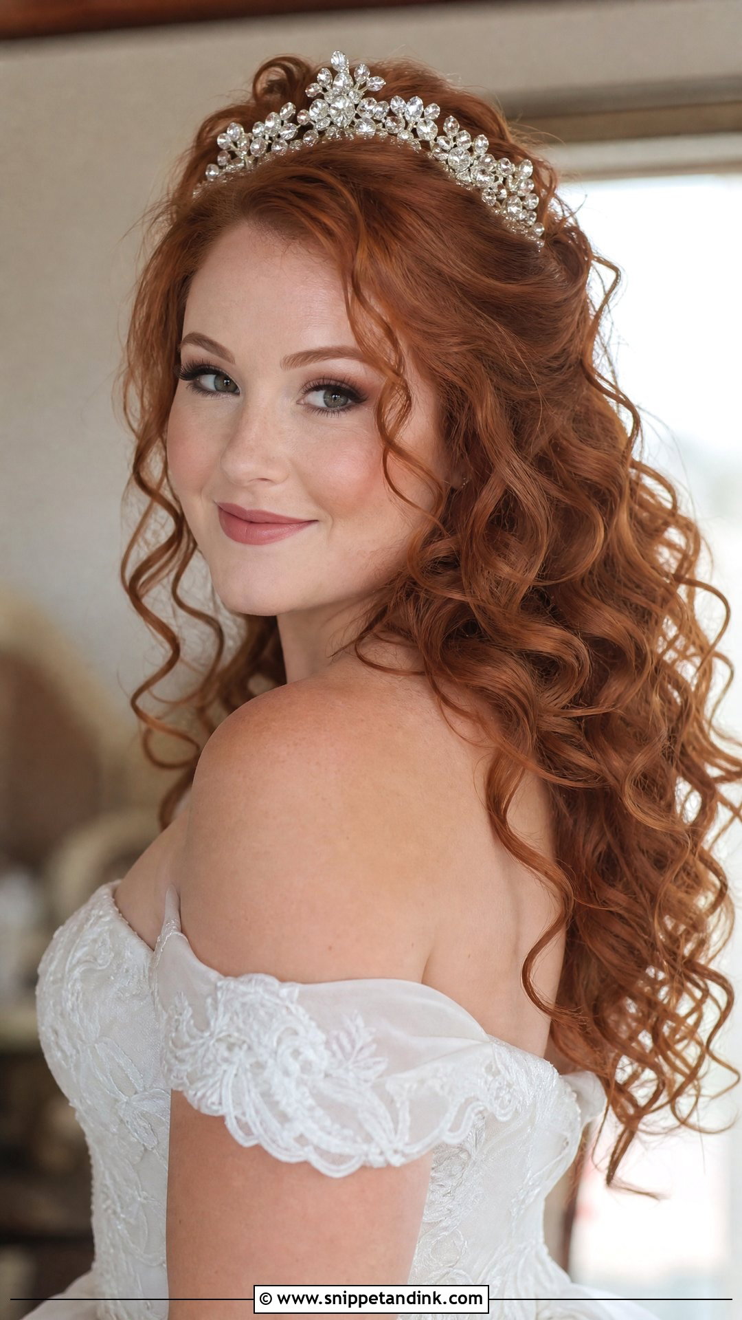 Loose Curls With Tiara - Snippet and Ink - 20 Bridal Hairstyles with Tiara