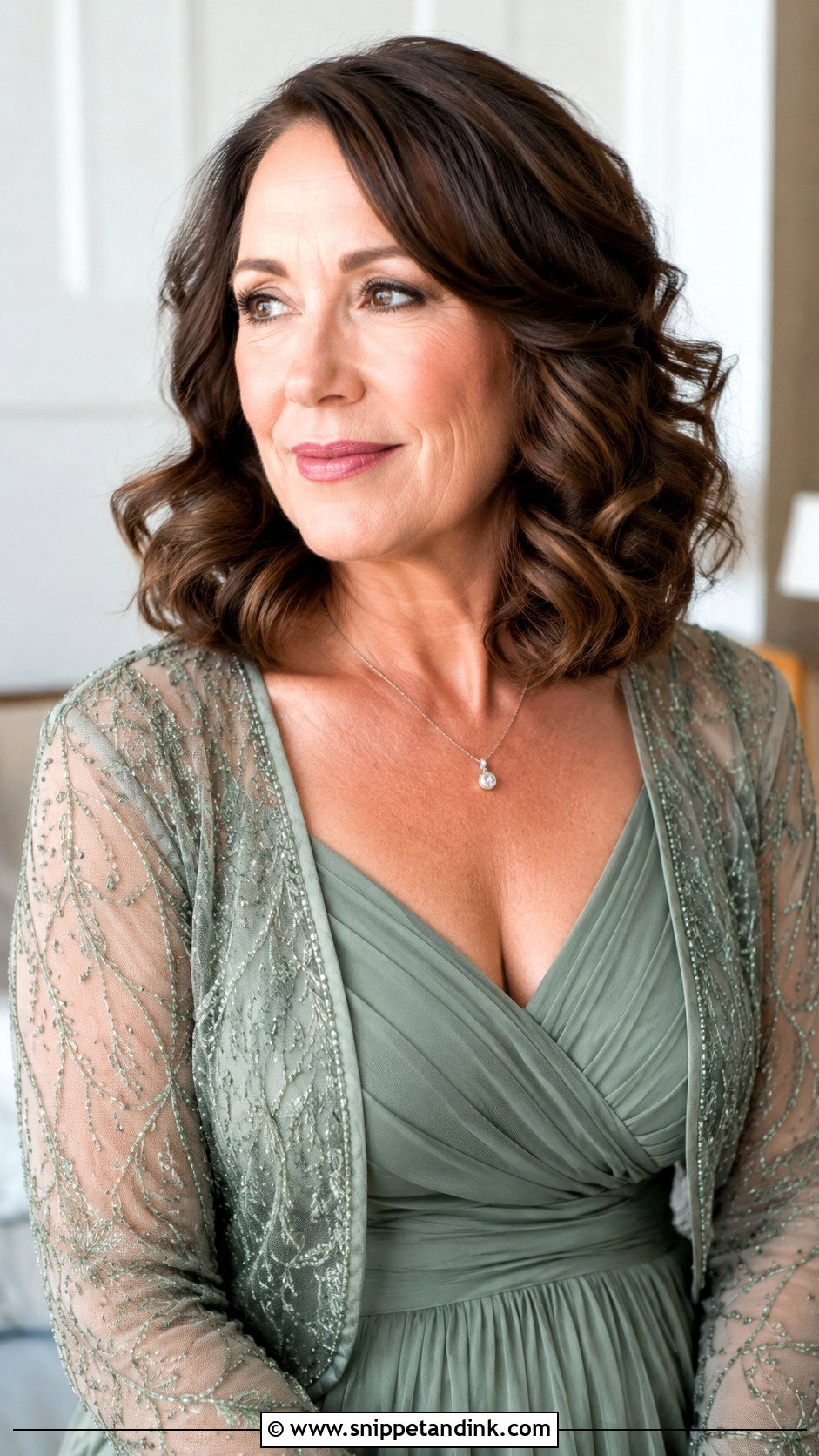 Loose Curls for Shoulder Length Hair - Snippet and Ink - 20 Medium Length Mother of the Bride Hair Ideas